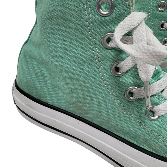 Converse All Star Chuck Taylor High Top Lace Up Teal Sneakers Shoes Womens 5 - Picture 2 of 9